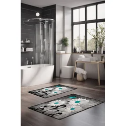 Lessentiel Maison Set prostirki za kupatilo CT-5378, 2 Komada, Siva