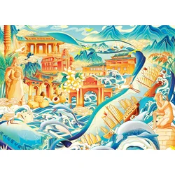 Nathan - Puzzle Čudeži Azije - 1 500 kosov