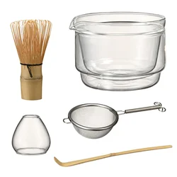 Hario Set za matcha čaj, 5 komada, Providni