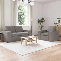 Set sofe 2 pcs Sivo-smeđa 162 x 80 x 82 cm tkanina