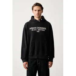Armani Exchange pulover s kapuco moški bombažen