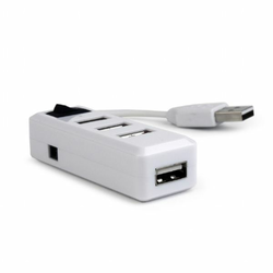 GEMBIRD UHB-U2P4-21 USB2.0 4-port HUB, sa prekidacem, white