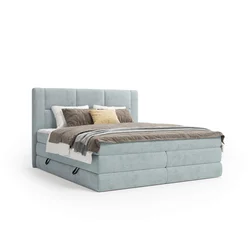 Esposa BOXSPRING POSTELJA 160 cm x 200 cm , tekstil svetlo modra