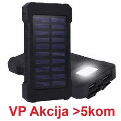 HRD-T12 ** Gembird solar power bank 12000mAh 2xUSB, LED