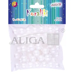 shumee Plastične biserne perle, premer 14 mm, premer 3 mm