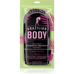 EVELINE - BRAZILIAN BODY - VELVET SELF-TANNING GLOVE BRAZILIAN BANER