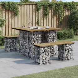 Vrtni stol Gabion Dizajn 100x102x72 cm Impregnirano drvo Bor