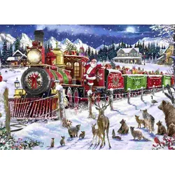 BlueBird - Puzzle Santa Express ZDA - 500 kosov