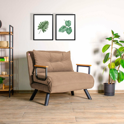 ATELIER DEL SOFA Fotelja Sando Single Light Brown v2