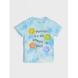 Sinsay - Majica s kratkim rukavima s tie-dye efektom SmileyWorld® - šareno