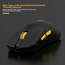 Dearmo Bežični miš, 4K, 2.4GHz, Bluetooth, USB, Crni
