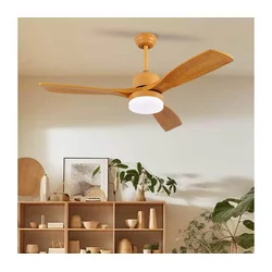 ZEVENTI - LED plafonski ventilator MARE LED/24W/230V Wi-Fi Tuya hrast + daljinski upravljač