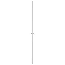 Unutarnja vrata 83 x 201,5 cm Bijela od ESG stakla i aluminija