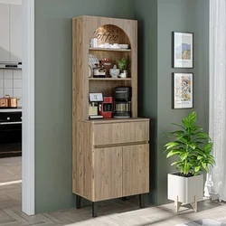 Hanah Home Ledli ormarić za kafe kutak 60 × 179 × 41,8 cm, atlantski bor