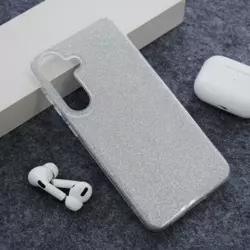Maska Crystal Dust za Samsung S25 FE/ S731B srebrna