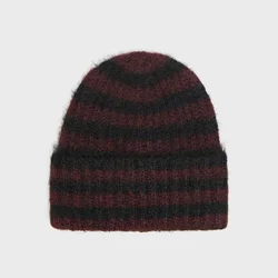 Cropp - Črtasta kapa - maroon