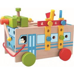 Drveni bus za sastavljanje,igračka za djecu