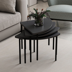 Wallity Klub sto Emma 90x42x42cm Antracit