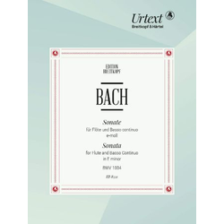 BACH J.S.:SONATA E-MOLL BWV 1034 FLUTE AND PIANO