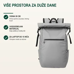 Bruno Ranac Nevada, Vodoodbojan, Odeljak za laptop, 15, Sivi