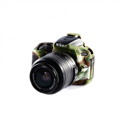 EASY COVER kućište za fotoaparat DISCOVERED za Nikon D5500, camouflage kamuflana boja + 2x LCD folija (ECND5500C)