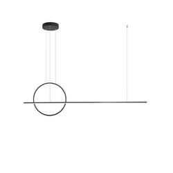 Redo 01-1735 - prigušiva LED viseća lampa na sajli GIOTTO LED/46W/230V crna