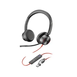 HP - Slušalice HP Poly Blackwire 8225 Stereo/Hibrid ANC/AFence/USB-C+USB-C/A Adapter/8X223AA/crna