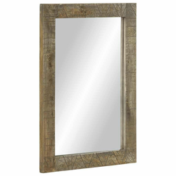 Ogledalo za kupaonicu 50x2,5x70 cm Puno drvo Mango