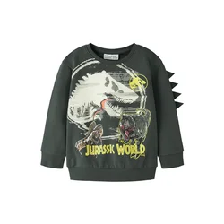 NAME IT Majica NMMJal Jurassic World bež / rjava / rumena / temno zelena