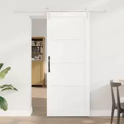 Klizna vrata Bijela 83 x 202 cm Masivna borovina