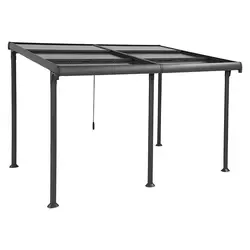 Paviljon Sunfun Sera Cabrio (400x300x230/267 cm, antracitne barve, UV 50+)