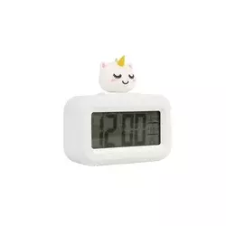 iTOTAL Sat Budilnik Unicorn Digitalni Beli XL2838