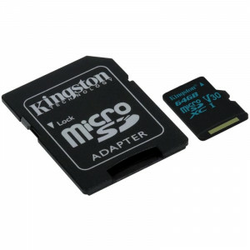 Kingston Secure Digital Micro 64GB Cl10 UHS-I U3 V30 (90/45) Canvas Go memorijska kartica (SDCG2/64GB) + SD adapter