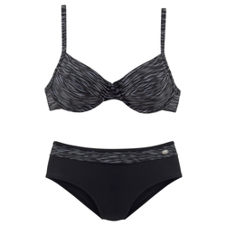 KangaROOS Bikini siva/črna