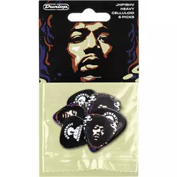 Dunlop Jimi Hendrix Guitar Picks Star 6 Pack