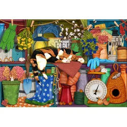 BlueBird - Puzzle Prijatelji iz vrtne lope - 1 000 kosov