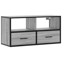 TV ormarić sivi Sonoma 80x31x39,5 cm Konstruirano drvo i metal