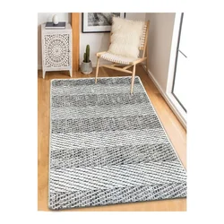 Conceptum Hypnose Tepih Tresse Corde, 150x240 cm, Crno-bijeli