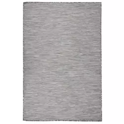 Vanjski tepih ravnog tkanja 120 x 170 cm smeđe-plava