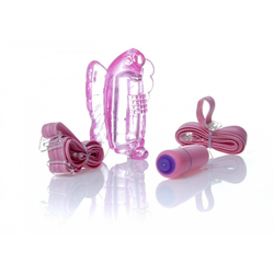 BOSS SERIES Vibro gaćice Butterfly, 10funkcija, Roze
