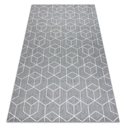 eoshop Preproga FLAT 48655/637 SISAL - 3d kocka ( - Velikost: 140x200 cm)