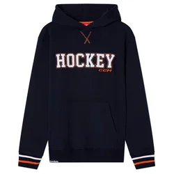 Moški pulover CCM Stripe Pullover Hoodie Navy L