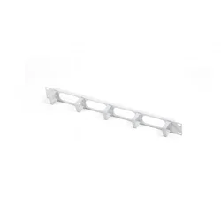 1U cable organizer ring 19, height 40 mm, depth 40 mm, gray