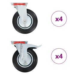 Okretni kotačići 8 kom 200 mm