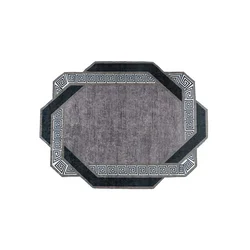Conceptum Hypnose Tepih Hmnt955, Heksagonalni, 80x50 cm, Crno-sivi