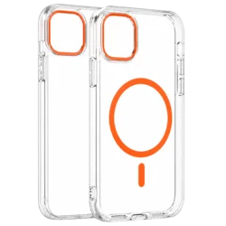 Transparent Color Ring MagSafe maska za iPhone 14 Plus – Narandžasta