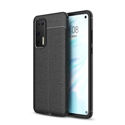 Maska Elegant man exclusive za Huawei P40, Crna
