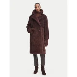 Rinascimento Umetni kožuh CFC0127146003 Temno rjava Oversize