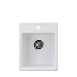Metalac granitna usadna sudopera xQuadro 40 bela 400x500 O90