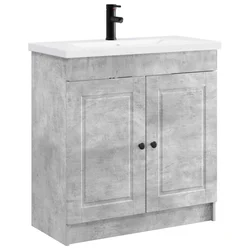 Set namještaja za kupaonicu Betonska siva 78,5 x 37,5 x 81 cm